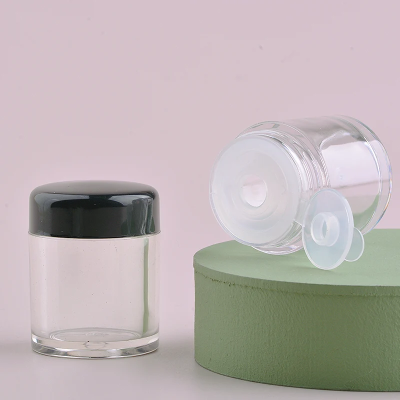 unlabeled 6.5g empty small cylinder pigment nail glitter loose powder eyeshadow travel jar case with black lid and sifter
unlabeled 6.5g empty small cylinder pigment nail glitter loose powder eyeshadow travel jar case with black lid and sifter