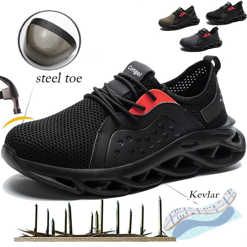 Work Safety Shoes, Steel Toe Puncture Proof Boots Comfortable Industrial & Construction Shoe for Men and Women
Work Safety Shoes, Steel Toe Puncture Proof Boots Comfortable Industrial & Construction Shoe for Men and Women