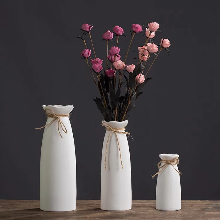 Ceramic Vase Small Fresh Modern Simple Dried Flower Small Flower Arrangement Creative Chinese Style Biscuit Living Room Home Dec, White
Ceramic Vase Small Fresh Modern Simple Dried Flower Small Flower Arrangement Creative Chinese Style Biscuit Living Room Home Dec, White