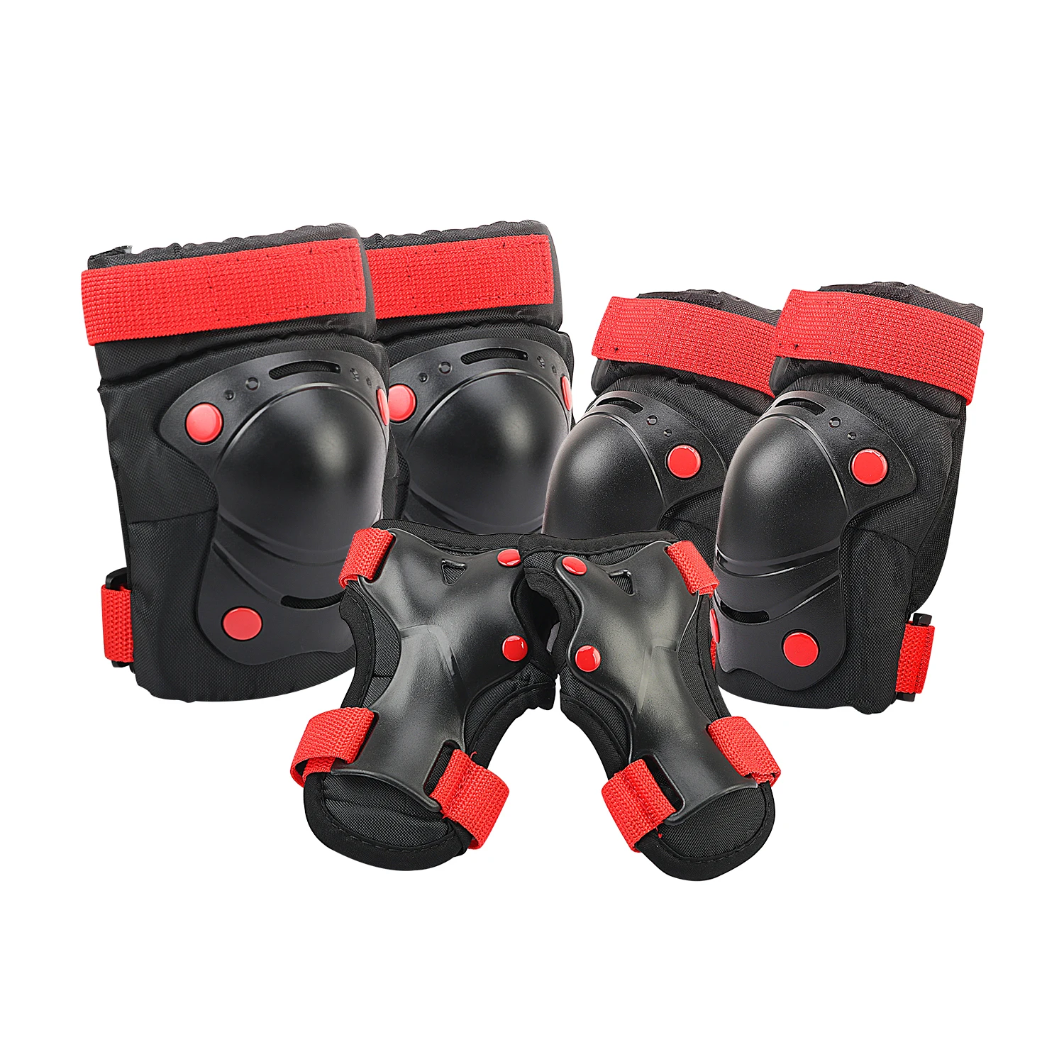 Safety Protection Multiple Sports Protective Gear Riding Skateboard Elbow Knee Pads Wrist Guard, Black, blue, yellow, red+black, customize
Safety Protection Multiple Sports Protective Gear Riding Skateboard Elbow Knee Pads Wrist Guard, Black, blue, yellow, red+black, customize