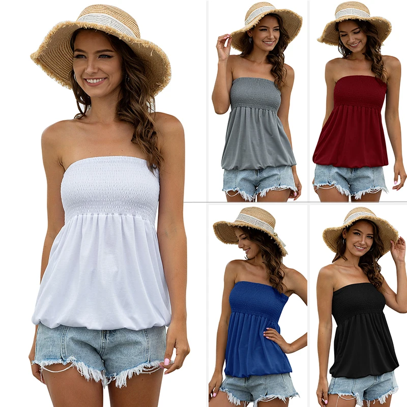 Sexy Women multicolor Chest Wrap Crop Top Solid Color Strapless Tops Seamless Wireless Bandeau Bra Tube Top
Sexy Women multicolor Chest Wrap Crop Top Solid Color Strapless Tops Seamless Wireless Bandeau Bra Tube Top