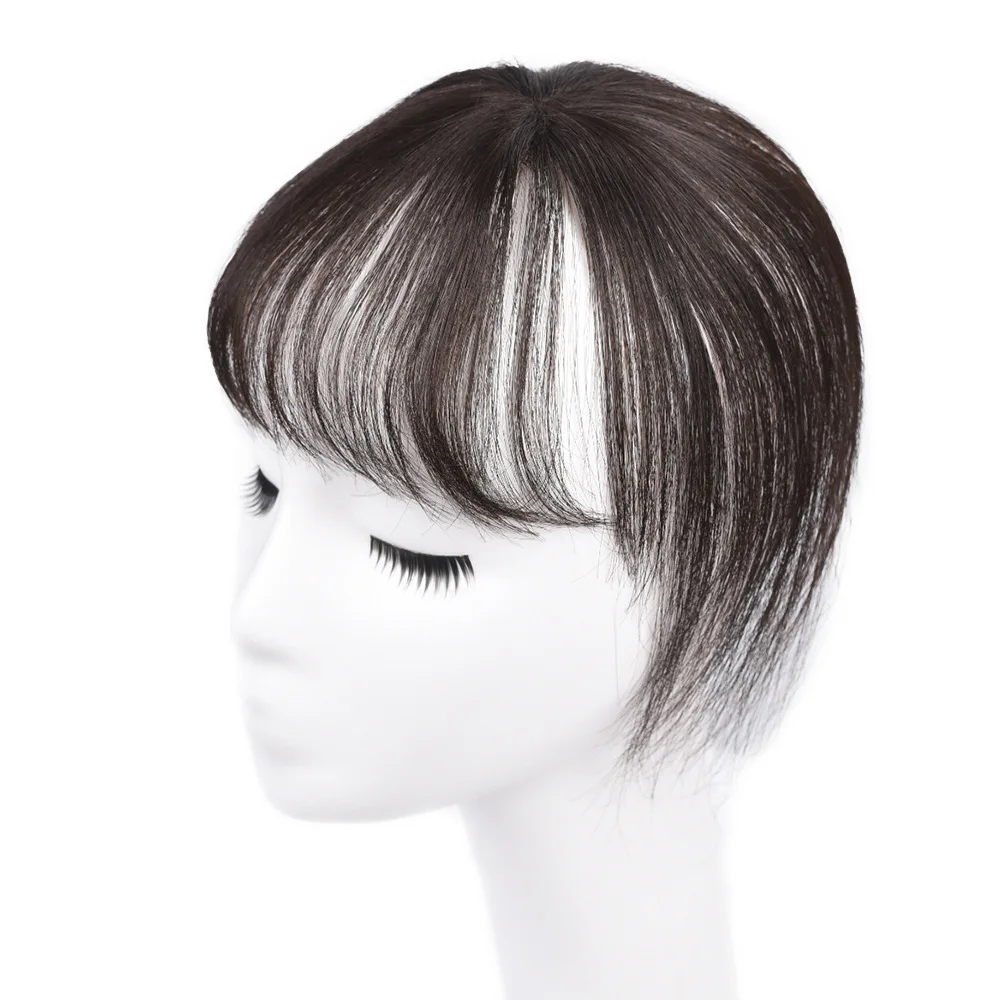 

Wholesale Real Human Hair Bang Virgin Remy Clip in Natural Hair Fringe Piece Replacement Air Bangs 100% Human Hair Extensions
