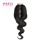 Bliss Toocci Classic 100% Remy Human Hair Indian Temple Hair Middle Part 2 6 Closure Body Wave 2x6 Kim K Lace Closure