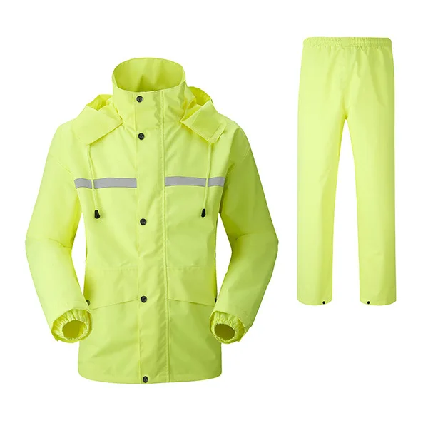 JACKETOWN High Quality Waterproof Hooded PVC Rubber Reflector Rain Coat Suit Biker Moto Adult Unisex
JACKETOWN High Quality Waterproof Hooded PVC Rubber Reflector Rain Coat Suit Biker Moto Adult Unisex