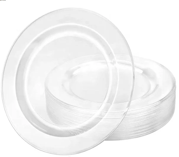 Plastic Plates Wedding and Party Dinnerware Plastic Plates 10.25 inch, Clear or custom 
Plastic Plates Wedding and Party Dinnerware Plastic Plates 10.25 inch, Clear or custom