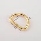 Manufacturer luggage d ring bracket d ring screw Wholesale Size Metal D Ring Belt Buckle For Bag