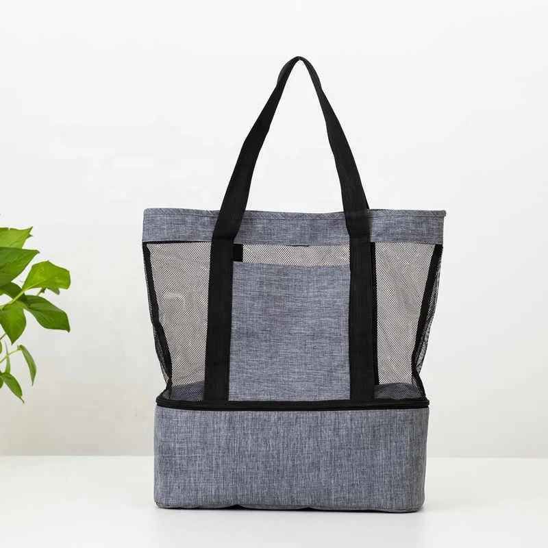 Travel Picnic Storage Mesh tote insulation drink Double cooler bag, Customized color
Travel Picnic Storage Mesh tote insulation drink Double cooler bag, Customized color