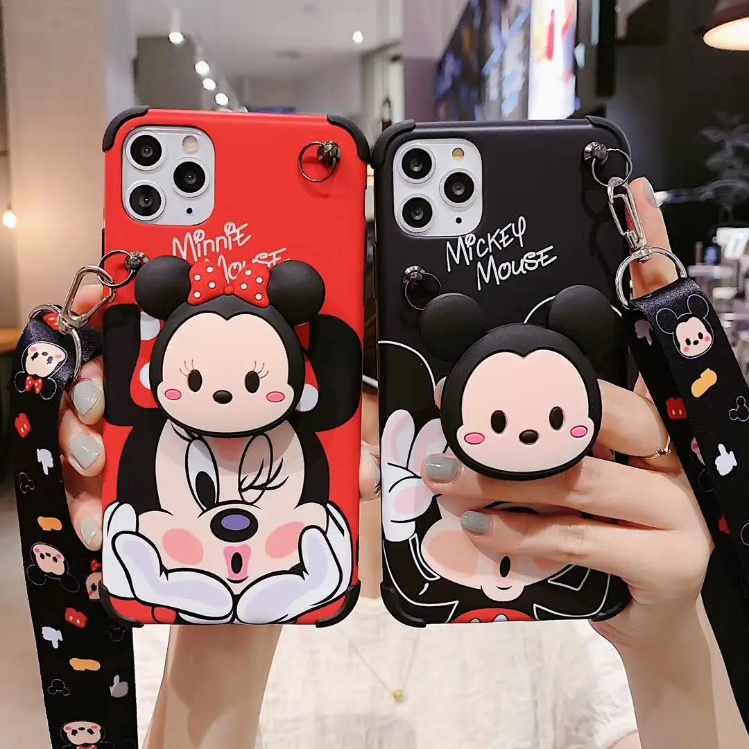Anime lanyard necklace Minnie mouse Doll holder Mickey Phone Case For iPhone 12 pro max 12 Mini 11 XS X Cover, Colorful
Anime lanyard necklace Minnie mouse Doll holder Mickey Phone Case For iPhone 12 pro max 12 Mini 11 XS X Cover, Colorful