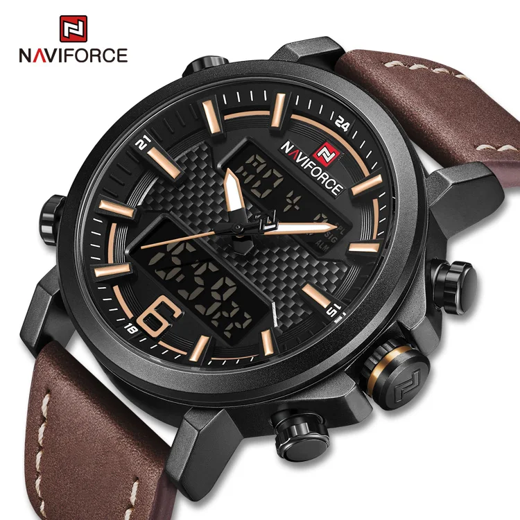 Naviforce 9135 BYBN Fashion Luxury Brand waterproof wristwatch for mens army sport military Double Display, 6 color
Naviforce 9135 BYBN Fashion Luxury Brand waterproof wristwatch for mens army sport military Double Display, 6 color