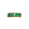 Natural emerald ring 18k solid gold emerald gemstone ring for men or women