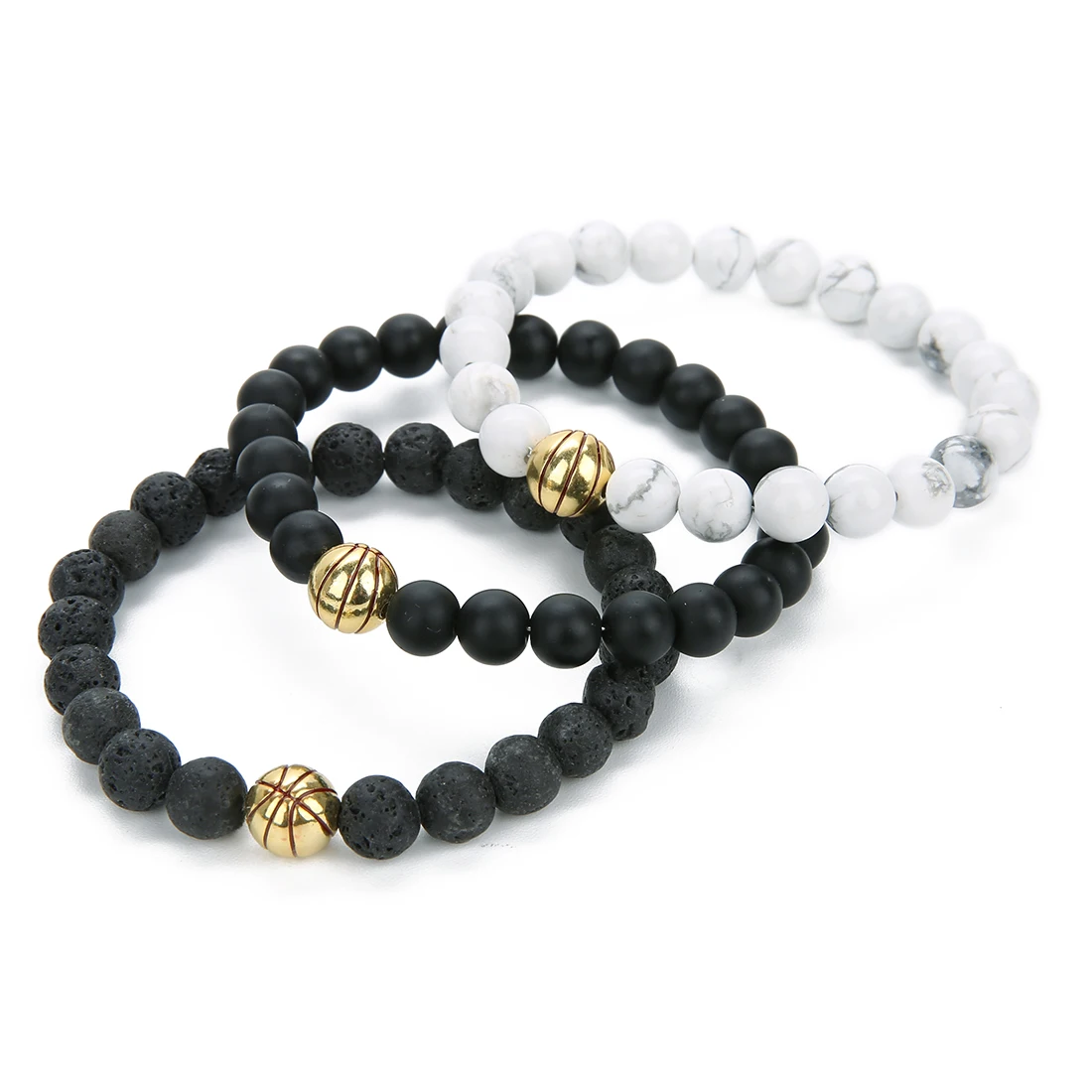 New Lava Stone Basketball Charms Bracelet Sports Basketball Beads Bracelet Baseball Charm Bracelets for Women Christmas Gift, Picture
New Lava Stone Basketball Charms Bracelet Sports Basketball Beads Bracelet Baseball Charm Bracelets for Women Christmas Gift, Picture