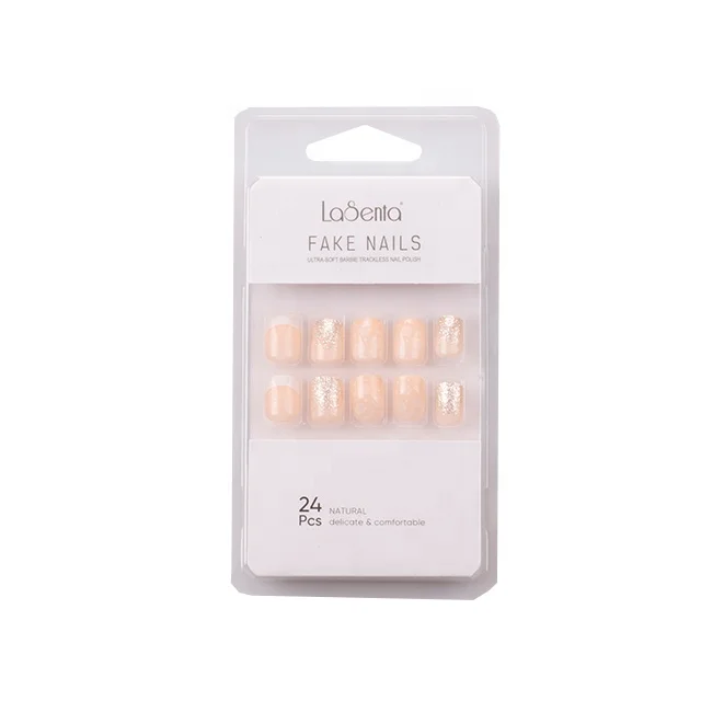 24 pieces/box Korean version of the short false nail tips for artificial nail art decoration, Meat pink
24 pieces/box Korean version of the short false nail tips for artificial nail art decoration, Meat pink