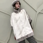 Fashion Velvet Suede Cloak Shawl Winter Women Natural Mink Fur Coat With Price