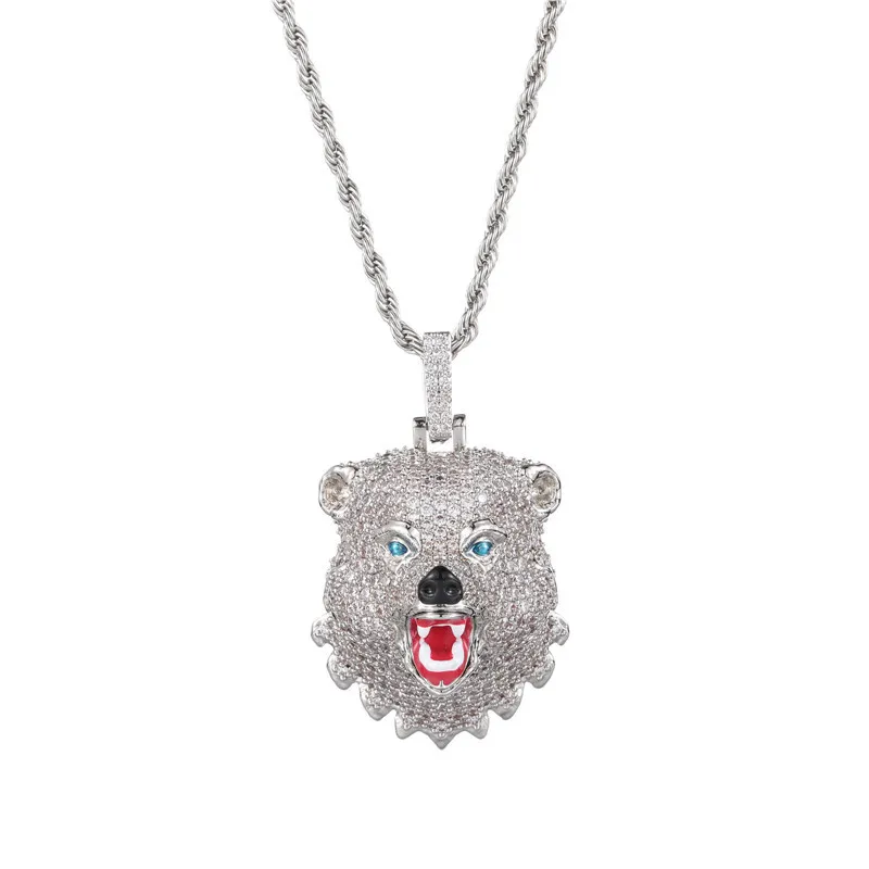 Ins Trendy Cartoon Bear Head Pendant Street European And American Hip-Hop Necklace Copper Inlaid Zircon Gold-Plated Jewelry
Ins Trendy Cartoon Bear Head Pendant Street European And American Hip-Hop Necklace Copper Inlaid Zircon Gold-Plated Jewelry