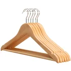 Hot sale high-quality hand-made solid wood hangers for adults garment