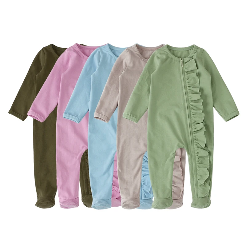 Wholesale Baby Clothes Newborn Custom Organic Cotton Footie Baby Children Romper With Zipper, Picture
Wholesale Baby Clothes Newborn Custom Organic Cotton Footie Baby Children Romper With Zipper, Picture
