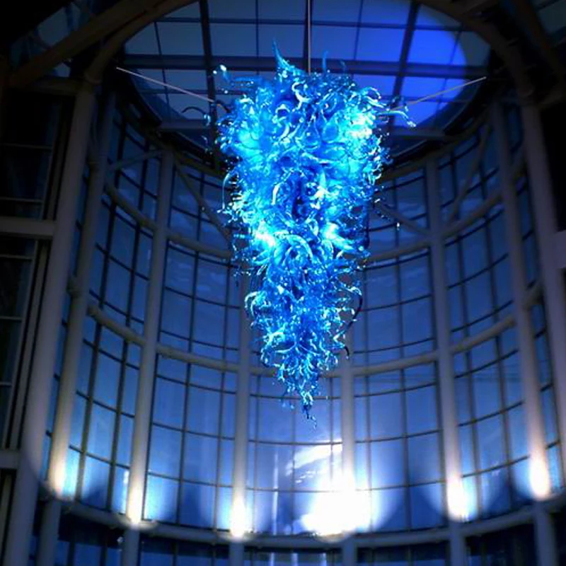 Hot Blue Color Hand Blown Glass Chandelier Lighting Living Room Dining Room Modern Pendant Lighting for Staircase Free Shipping, Customized
Hot Blue Color Hand Blown Glass Chandelier Lighting Living Room Dining Room Modern Pendant Lighting for Staircase Free Shipping, Customized