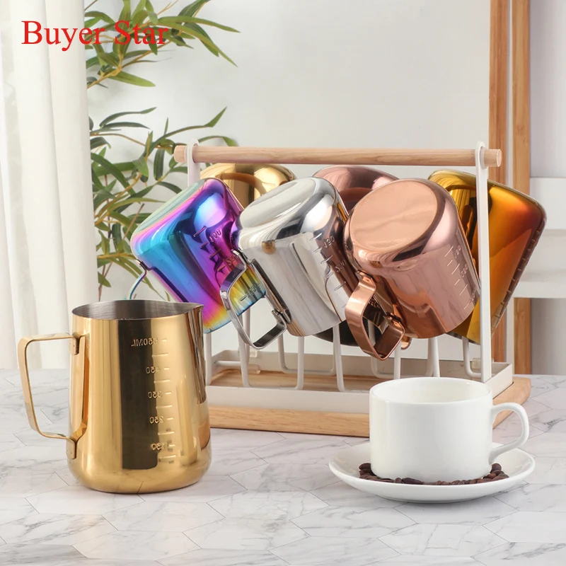 Coffee milk Pitcher jug cup Pull Flower Cup sharp spout Frothing Pitcher Tea Coffee Tools with drawing needle, Gold,silver,rainbow,rose gold
Coffee milk Pitcher jug cup Pull Flower Cup sharp spout Frothing Pitcher Tea Coffee Tools with drawing needle, Gold,silver,rainbow,rose gold