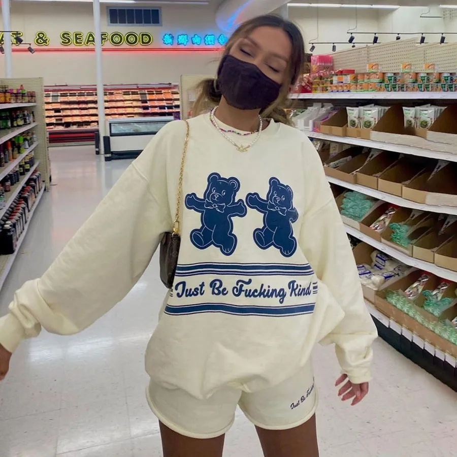 Kliou K21E07472 New Autumn Winter 2021 Pullover Print Streetwear Oversized Sweatshirt, Customized color
Kliou K21E07472 New Autumn Winter 2021 Pullover Print Streetwear Oversized Sweatshirt, Customized color