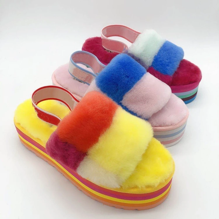2021 new fashion wholesale women's sandals sheepskin slippers uggging fur slippers fur slides, Customized color
2021 new fashion wholesale women's sandals sheepskin slippers uggging fur slippers fur slides, Customized color