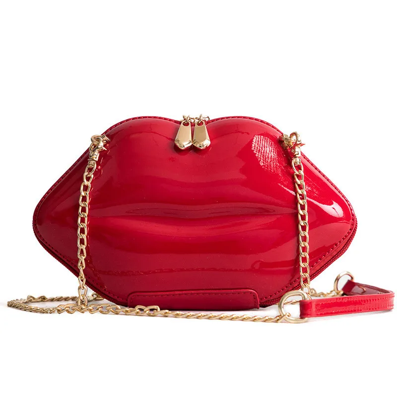 Women Leather Lips-shaped Evening Clutch Purses Crossbody Shoulder Bags Vintage Banquet Purses And Handbag With Metal chain, Customized
Women Leather Lips-shaped Evening Clutch Purses Crossbody Shoulder Bags Vintage Banquet Purses And Handbag With Metal chain, Customized