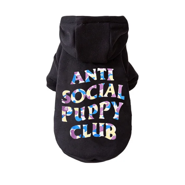 New Designer Dog Clothes Winter Warm Pet Dog Jacket Coat Puppy Hoodies Anti Social Puppy Club Puppy Clothes, As picture
New Designer Dog Clothes Winter Warm Pet Dog Jacket Coat Puppy Hoodies Anti Social Puppy Club Puppy Clothes, As picture