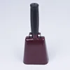 Wholesale 8.6" maroon cow bell noise maker with custom logo , bells factory in China for 12 years