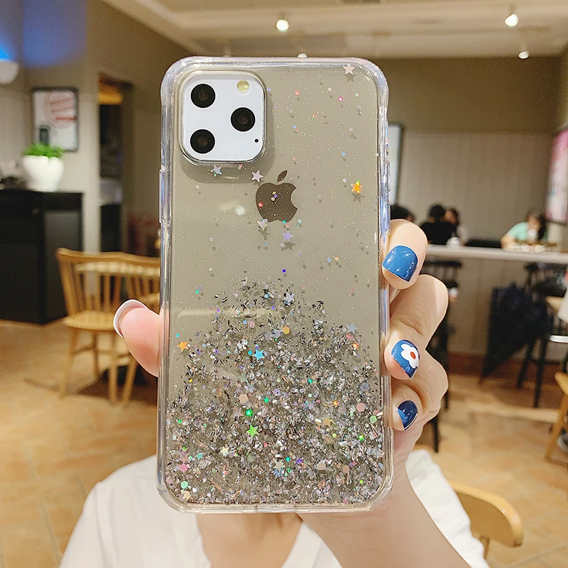 Premium Shockproof Liquid Silicone Rubber Bling Glitter Phone Case For iPhone xr xs max case Bling Star Pattern Girls Lady Women
Premium Shockproof Liquid Silicone Rubber Bling Glitter Phone Case For iPhone xr xs max case Bling Star Pattern Girls Lady Women