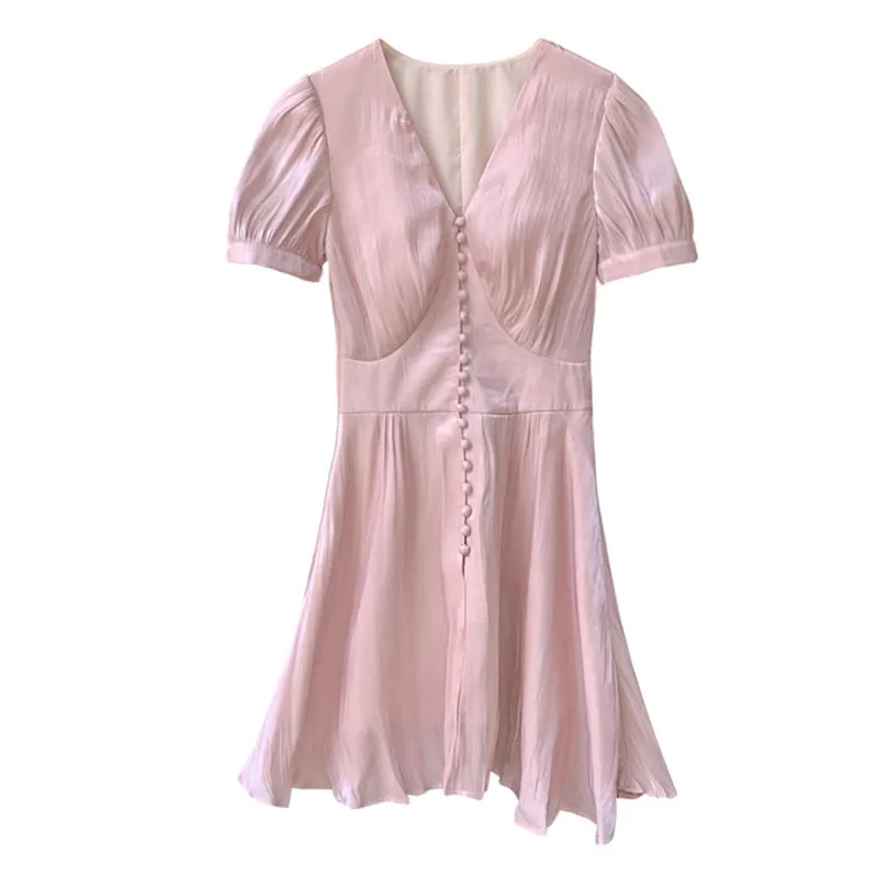 2020 new arrivals summer design deep V neck short sleeve women shiny fabric casual dresses for ladies
2020 new arrivals summer design deep V neck short sleeve women shiny fabric casual dresses for ladies