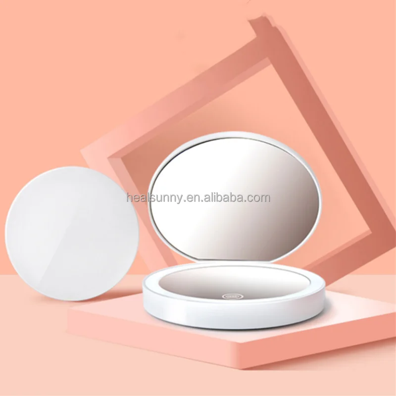 Round folding mirror pocket custom logo portable travel makeup mirror, Customized color
Round folding mirror pocket custom logo portable travel makeup mirror, Customized color