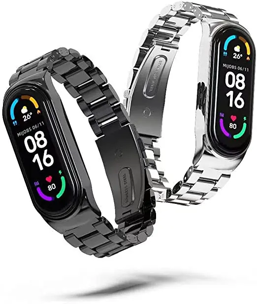 Wholesale Hidden Buckle 3 Section smile Stainless Steel Metal Watch Strap classical watch band For xiao mi 5 band xiaomi band 6
Wholesale Hidden Buckle 3 Section smile Stainless Steel Metal Watch Strap classical watch band For xiao mi 5 band xiaomi band 6