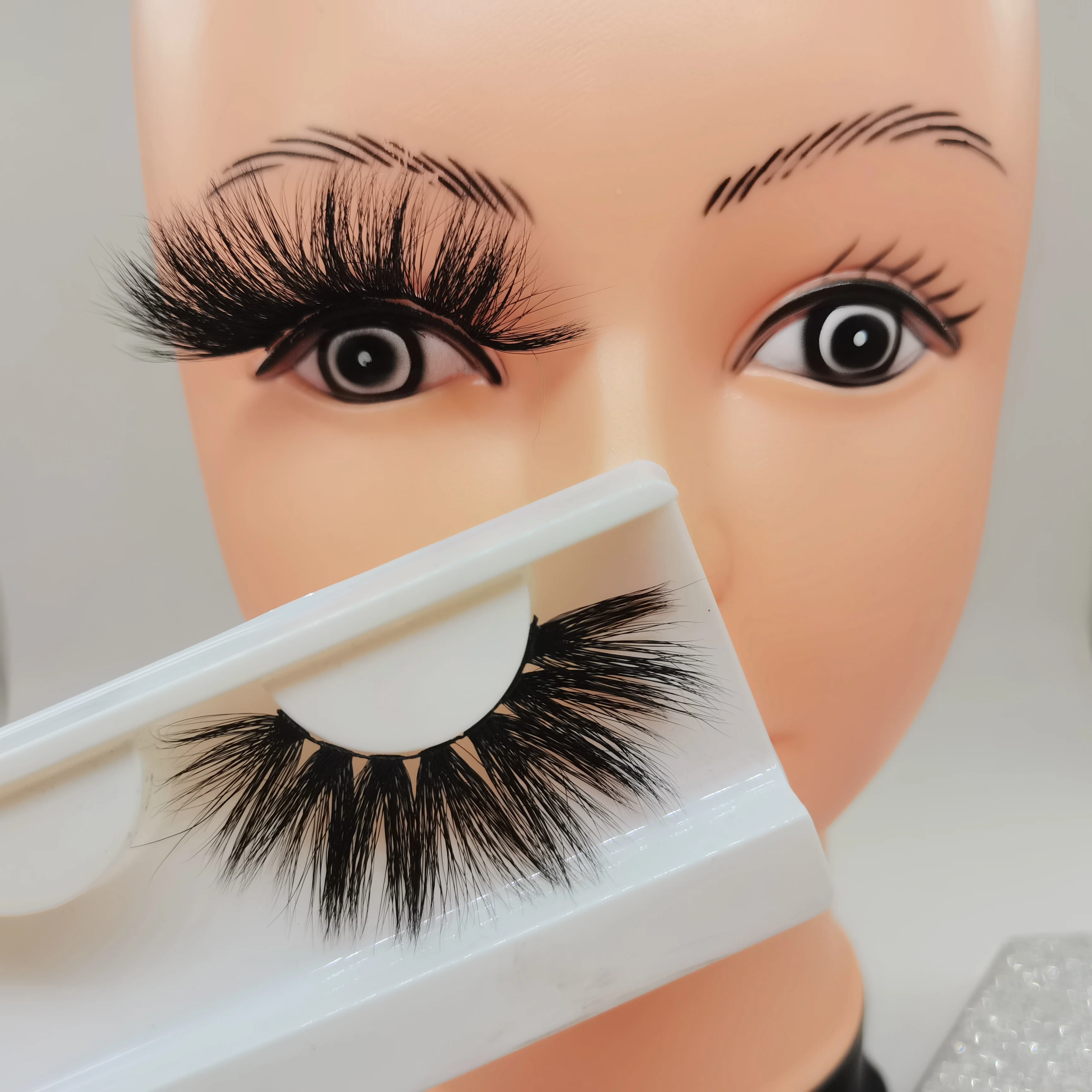Custom eyelashes packaging box wholesale vegan eyelash vendors 3D real mink lashes 3d fluffy mink lashes, Black
Custom eyelashes packaging box wholesale vegan eyelash vendors 3D real mink lashes 3d fluffy mink lashes, Black
