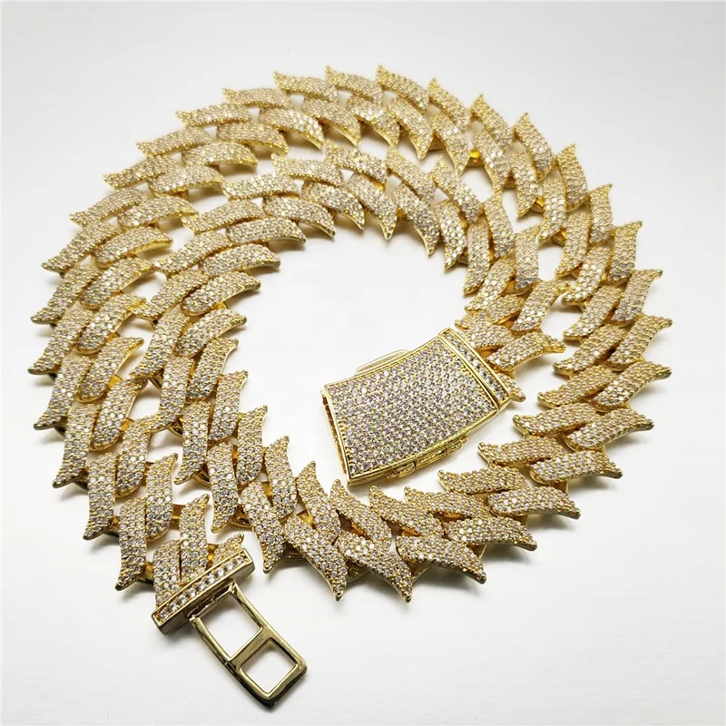 Global China Supplier Mens Gold Jewelry Hip Hop Bling Iced Out Cubic Zirconia Necklace
Global China Supplier Mens Gold Jewelry Hip Hop Bling Iced Out Cubic Zirconia Necklace