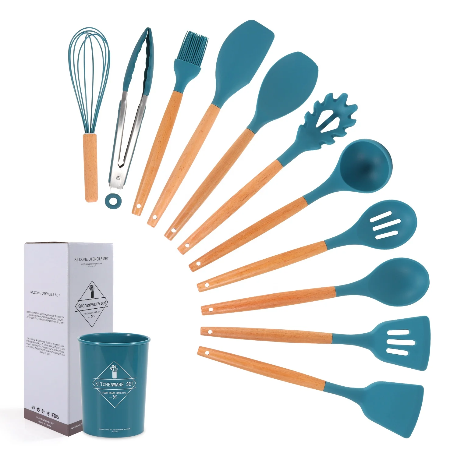 Wholesale luxury Kitchen Utensils non-stick Silicone Kitchen accessories silicon Spatula Set, Blue/dark green/green/pink/red/gray
Wholesale luxury Kitchen Utensils non-stick Silicone Kitchen accessories silicon Spatula Set, Blue/dark green/green/pink/red/gray