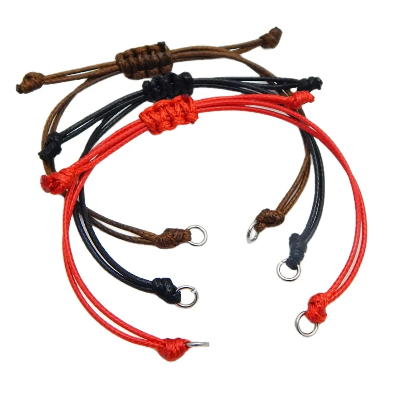 Handmade Wax Thread Braided Bracelet Adjustable Woven bracelets women Hiphop stainless steel Accessories Findings Making
Handmade Wax Thread Braided Bracelet Adjustable Woven bracelets women Hiphop stainless steel Accessories Findings Making