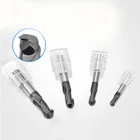 HRC45 tungsten steel 2 flutes solid carbide ball nose end mill cutting tools