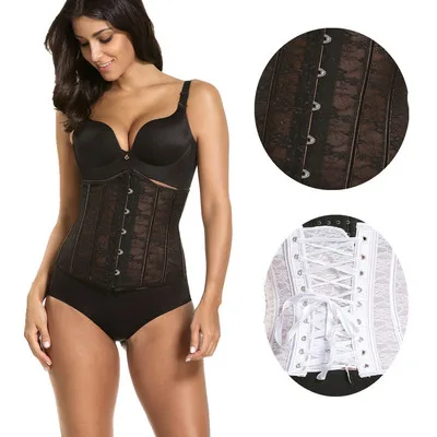 Custom Women's Lace Up 14 Steel Boned Waist Trainer Slimming Body Shaper Sexy Plus Size Adjustable Corset Waist Cincher Trimmer, 2 colors
Custom Women's Lace Up 14 Steel Boned Waist Trainer Slimming Body Shaper Sexy Plus Size Adjustable Corset Waist Cincher Trimmer, 2 colors