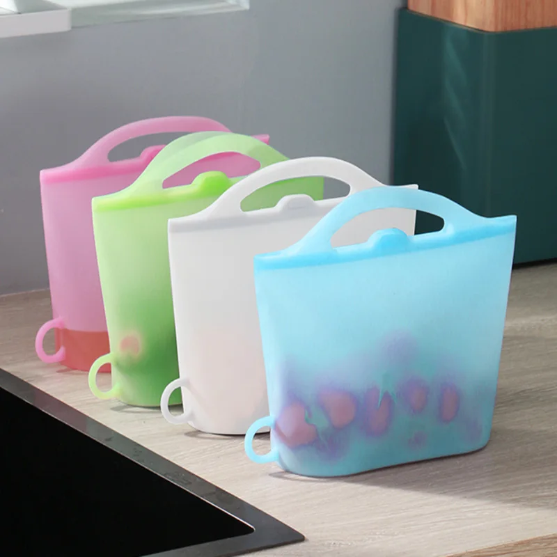 100% Silicone Reusable Food Storage Bag Food Grade Suitable for Storage of Various Foods Freezing, Keeping Fresh, Heating 1200ml, Customized
100% Silicone Reusable Food Storage Bag Food Grade Suitable for Storage of Various Foods Freezing, Keeping Fresh, Heating 1200ml, Customized