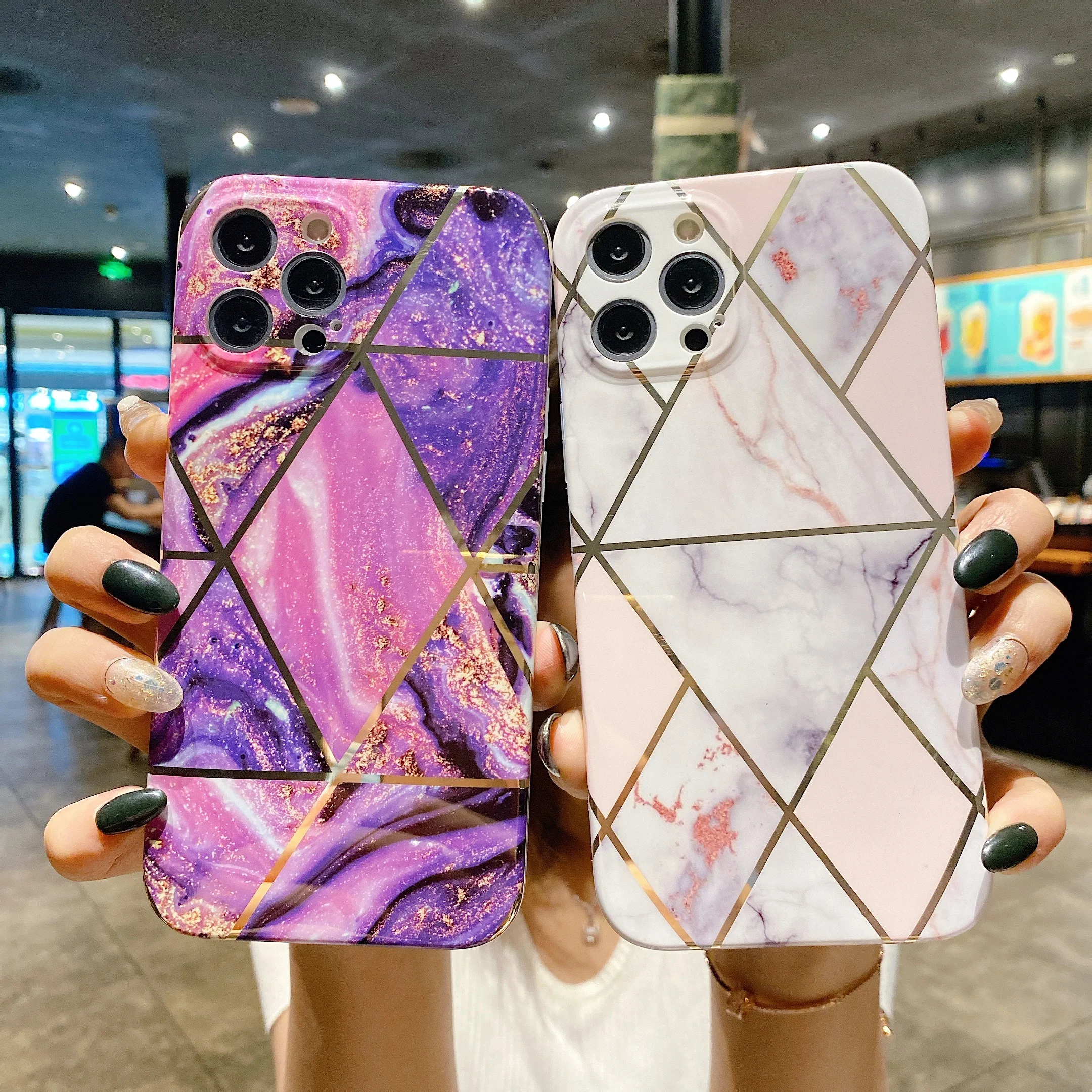 Fashion Marble Geometric Stripe IMD Phone Case For iPhone 12 Pro Case Soft TPU Cover for Iphone 11 pro max 12 mini
Fashion Marble Geometric Stripe IMD Phone Case For iPhone 12 Pro Case Soft TPU Cover for Iphone 11 pro max 12 mini