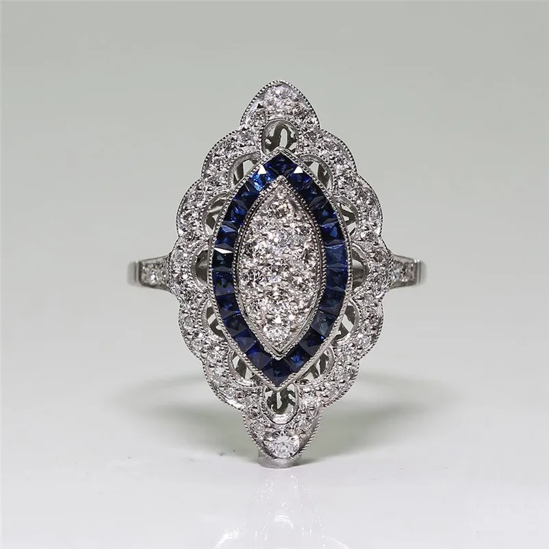 Turkish 925 Silver Blue Topaz White Zircon Horse Eye Shape Wedding Engagement Rings
Turkish 925 Silver Blue Topaz White Zircon Horse Eye Shape Wedding Engagement Rings