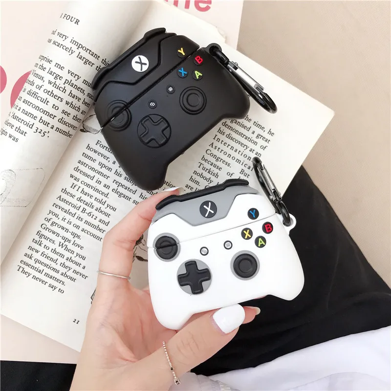 Hot Sale 3D Cute One S Gamepad Design Earphone Case with Clip for Airpods Pro Fashion Cartoon Silicone Cover for Airpods 1/2, Black/white
Hot Sale 3D Cute One S Gamepad Design Earphone Case with Clip for Airpods Pro Fashion Cartoon Silicone Cover for Airpods 1/2, Black/white