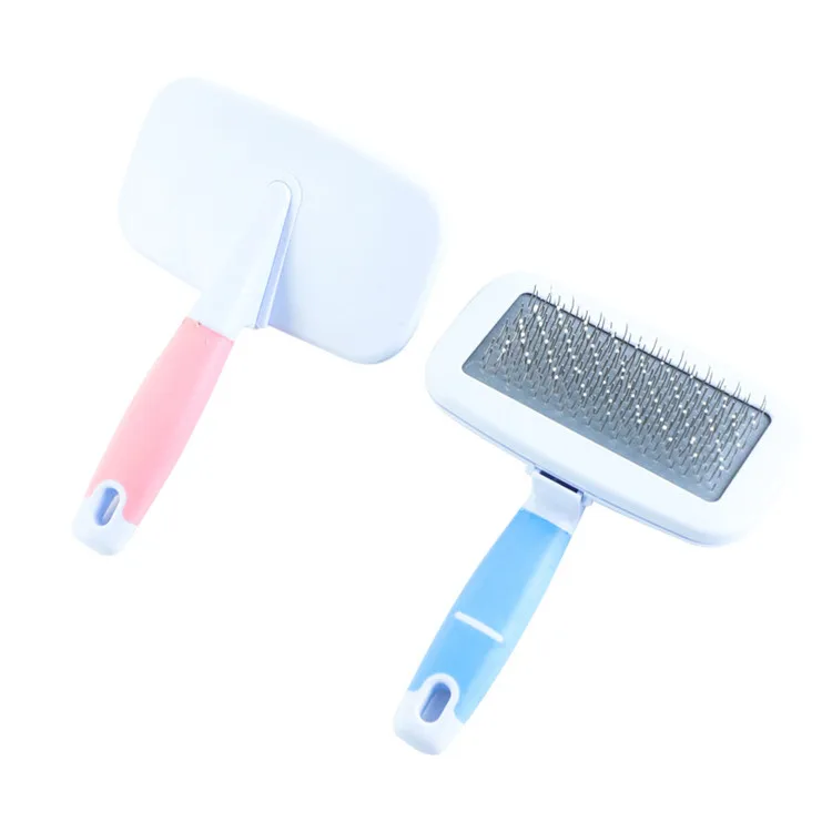 Plastic Handle Pet Dog Cat Hair Shedding Brush Pin Fur Grooming Trimmer Comb Brush Tool, Pink & blue
Plastic Handle Pet Dog Cat Hair Shedding Brush Pin Fur Grooming Trimmer Comb Brush Tool, Pink & blue