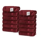 Plain Dyed Towels Hotel 100% Cotton Brand New Custom Logo Choice Hotels International Towels 100% Cotton Set