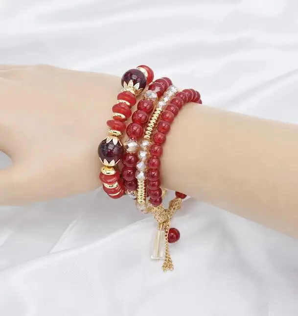 4Pcs/Set Boho Style Adjustable Beaded Bracelets Bangle for Women Vacation Jewelry Accessory, Green,black,red,pink,brown
4Pcs/Set Boho Style Adjustable Beaded Bracelets Bangle for Women Vacation Jewelry Accessory, Green,black,red,pink,brown