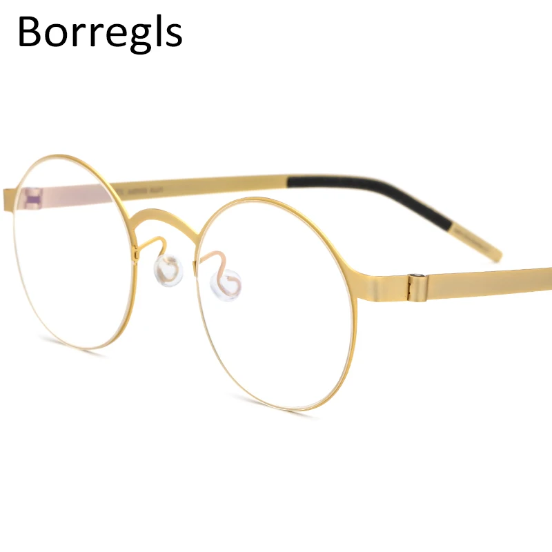 Borregls Handmade Glasses Frame Men Vintage Round Screwless Eyewear Optical Prescription Eyeglasses Women 28626
Borregls Handmade Glasses Frame Men Vintage Round Screwless Eyewear Optical Prescription Eyeglasses Women 28626