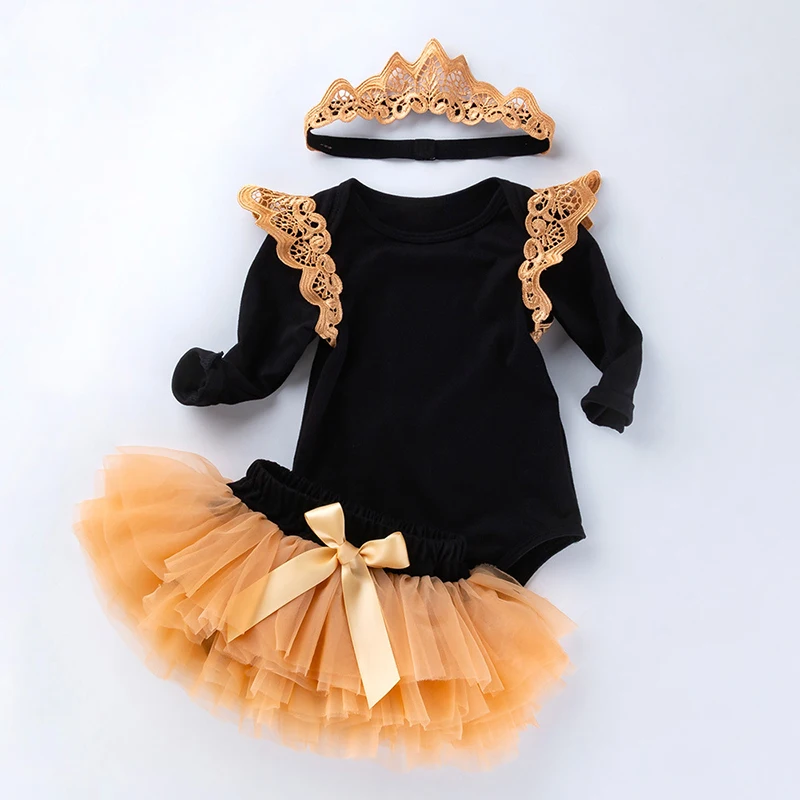 Wholesale Baby Girl Autumn Long Sleeve Romper+Tutu Skirt+Headband Little Kids 3 Pcs Set, As picture showed
Wholesale Baby Girl Autumn Long Sleeve Romper+Tutu Skirt+Headband Little Kids 3 Pcs Set, As picture showed