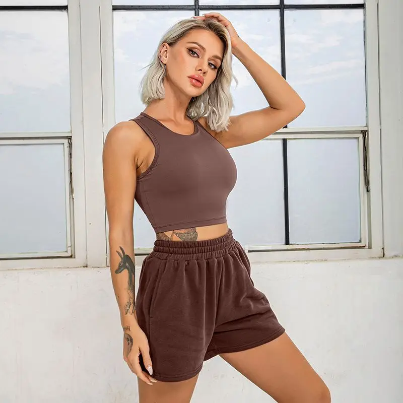 Women's Clothing Matching Active Wear Two Piece Outfits Fitness Yoga Short Gym Fitness Sets
Women's Clothing Matching Active Wear Two Piece Outfits Fitness Yoga Short Gym Fitness Sets