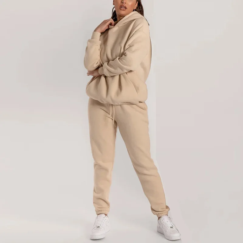 Unisex Sweatsuit 2 Piece Women's Jogging Suits Casual Sports Hooded Loose Sweater Trousers Suit Tracksuits Two Piece Pants Sets
Unisex Sweatsuit 2 Piece Women's Jogging Suits Casual Sports Hooded Loose Sweater Trousers Suit Tracksuits Two Piece Pants Sets