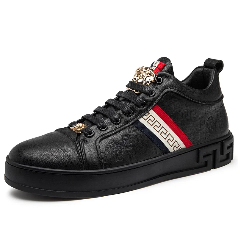 Factory Manufacture Fashion Wholesale Pu Rubber Low Top Mens Board Shoes, Black, white
Factory Manufacture Fashion Wholesale Pu Rubber Low Top Mens Board Shoes, Black, white
