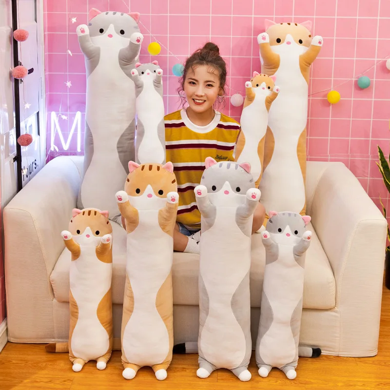 50CM Cute Plush Doll Soft Stuffed Kitten Pillow Children Pillows Home Decor Sleep Long Plush Cat Toys
50CM Cute Plush Doll Soft Stuffed Kitten Pillow Children Pillows Home Decor Sleep Long Plush Cat Toys